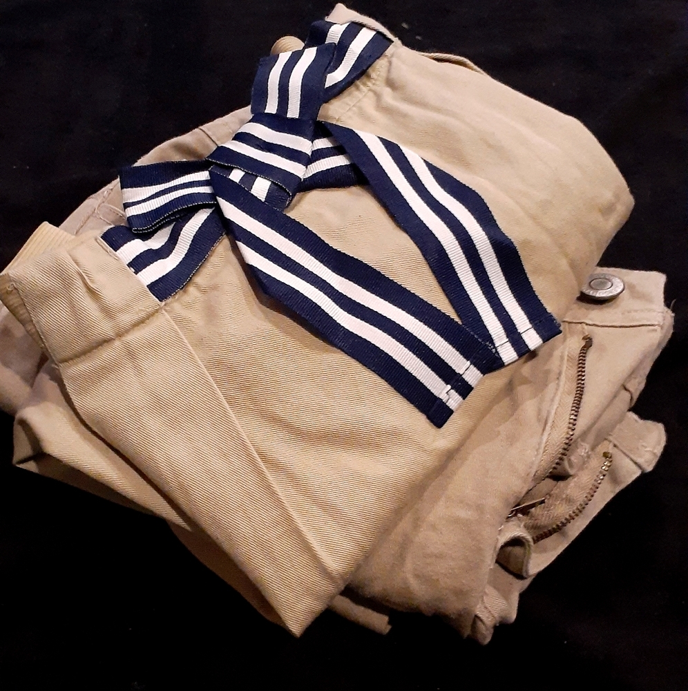 Khaki pants & Skort Set